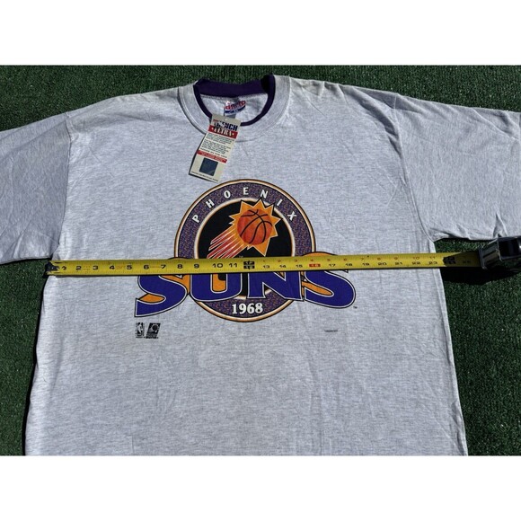 Vintage 90s Phoenix Suns Single Stitch Grey T-Shirt Trenche Ultra NWT Size XL - Picture 8 of 10